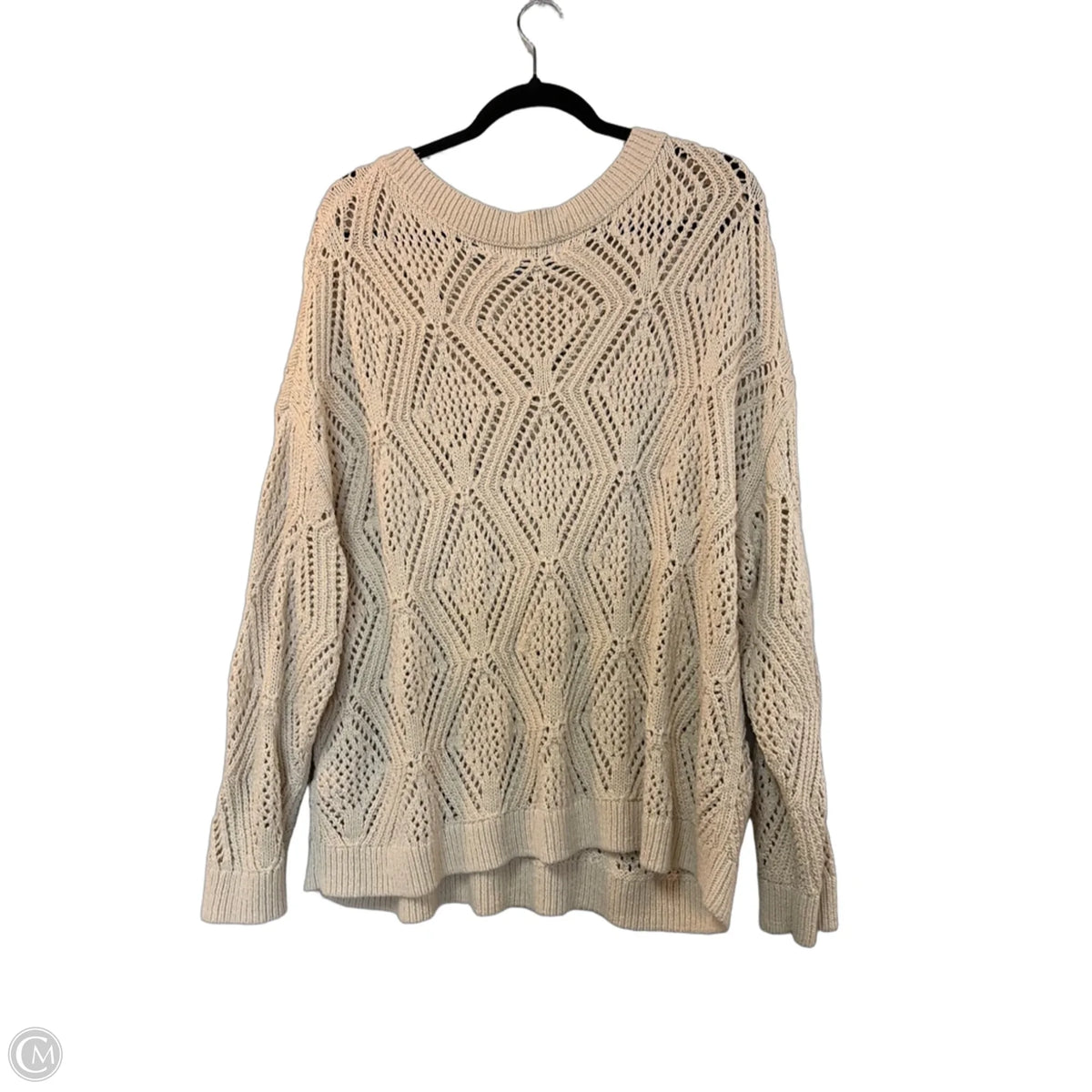 Top Long Sleeve By Banana Republic In White, Size: M