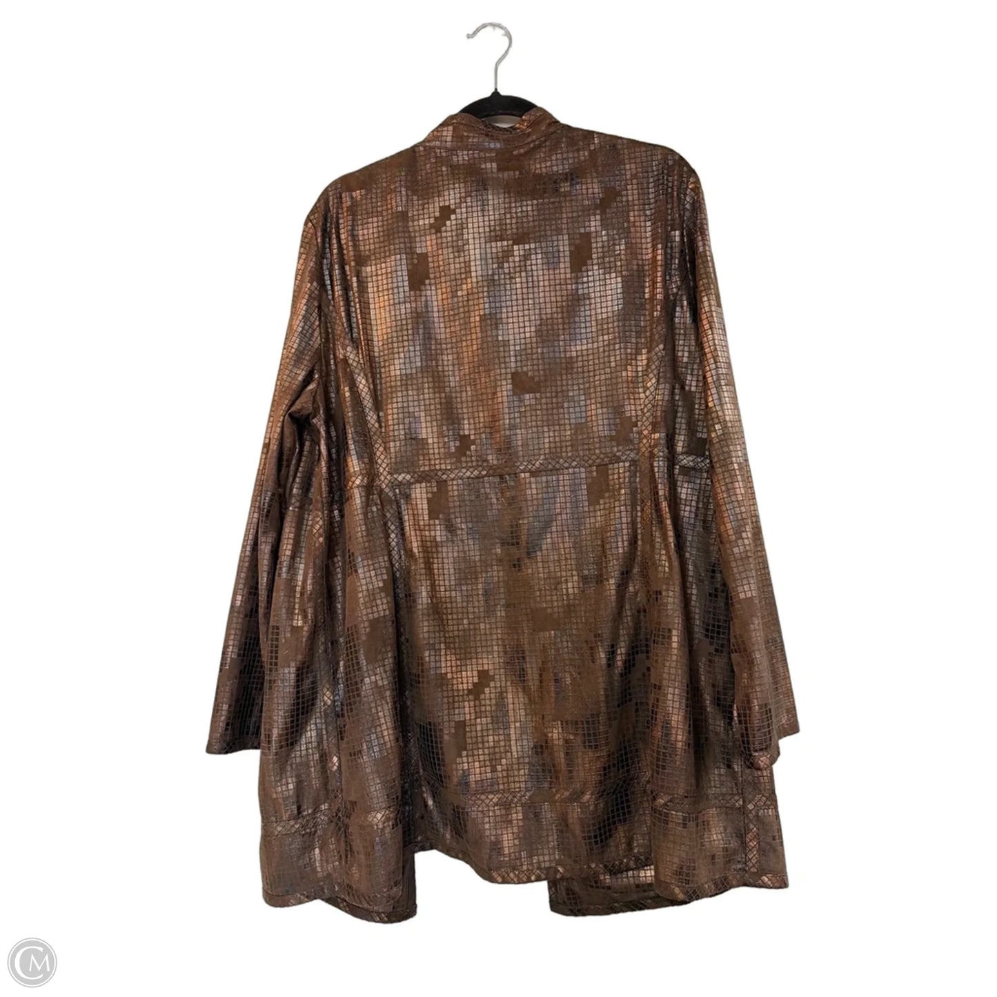 Jacket Other By Chicos In Bronze, Size: Xl