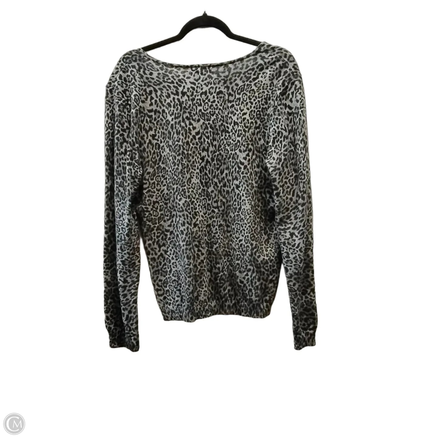 Sweater By Chaps In Leopard Print, Size: Xl