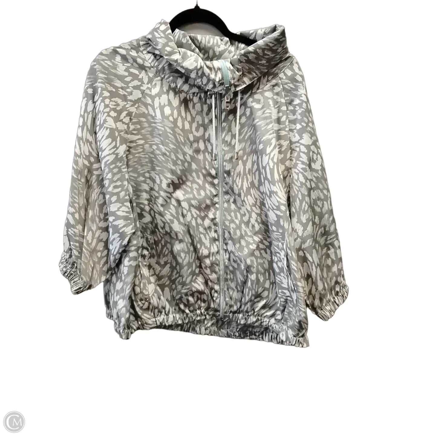 Coat Raincoat By Ruby Rd In Leopard Print, Size: Xl