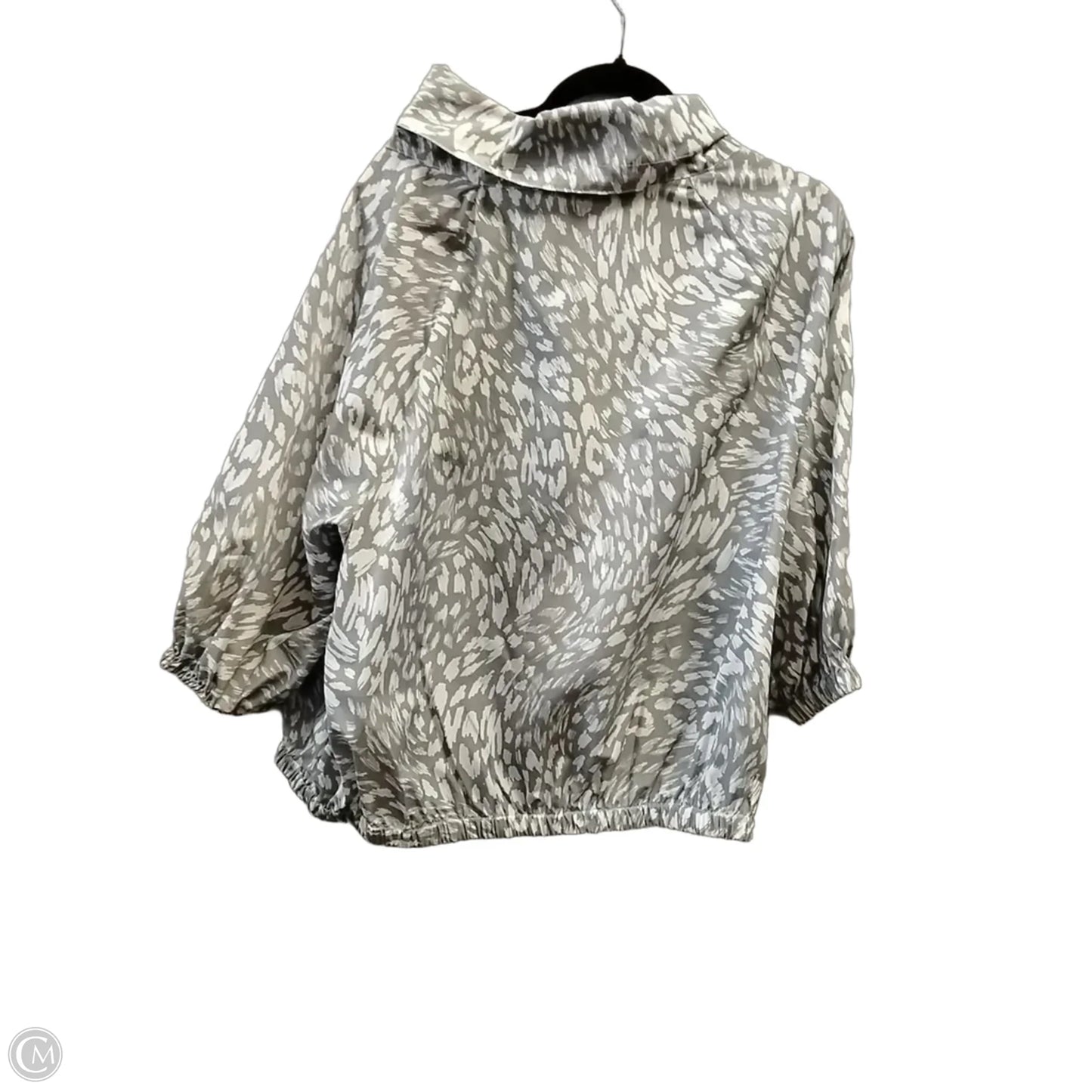 Coat Raincoat By Ruby Rd In Leopard Print, Size: Xl