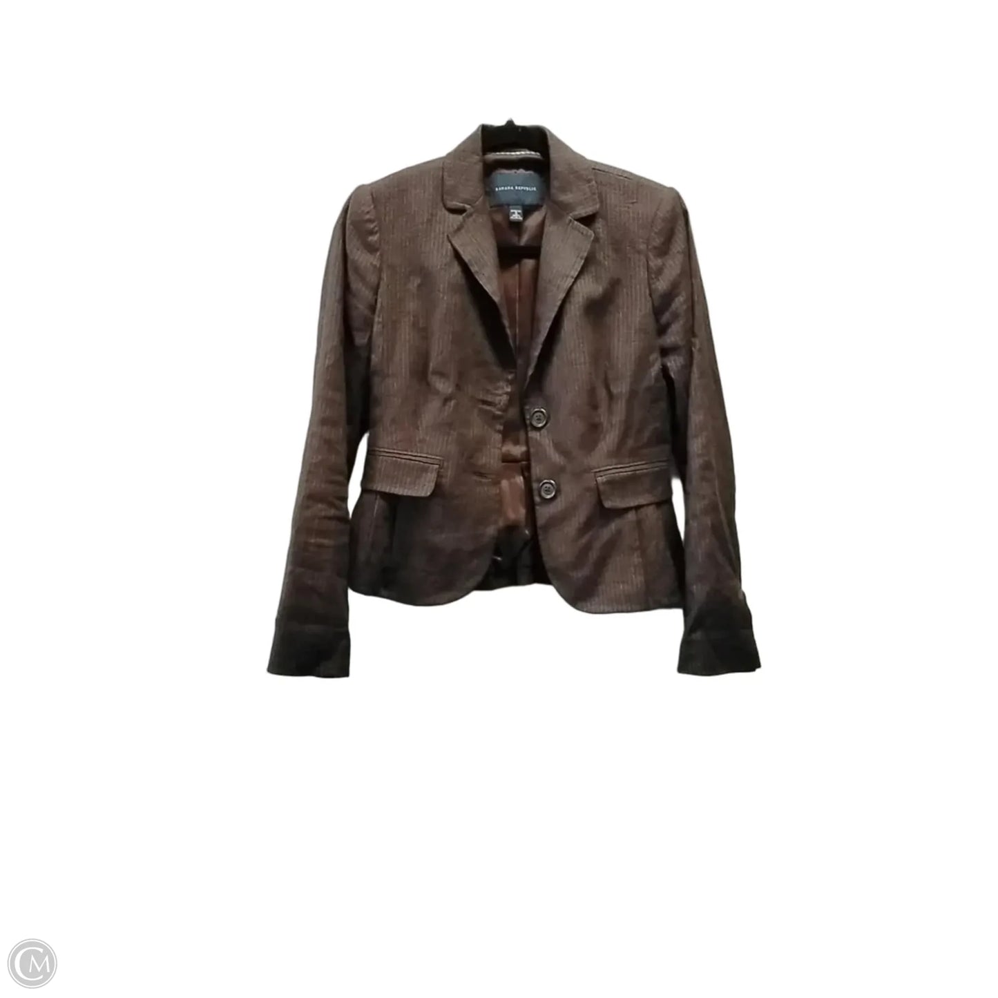 Blazer By Banana Republic In Striped Pattern, Size: Xs
