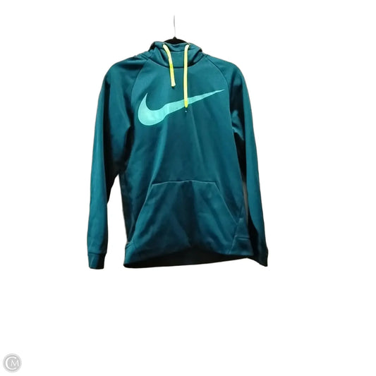 Athletic Sweatshirt Hoodie By Adidas In Teal, Size: S
