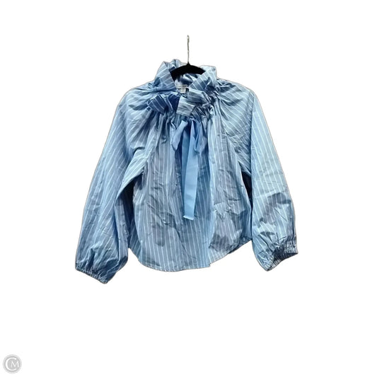 Blouse Long Sleeve By Free Assembly In Striped Pattern, Size: S