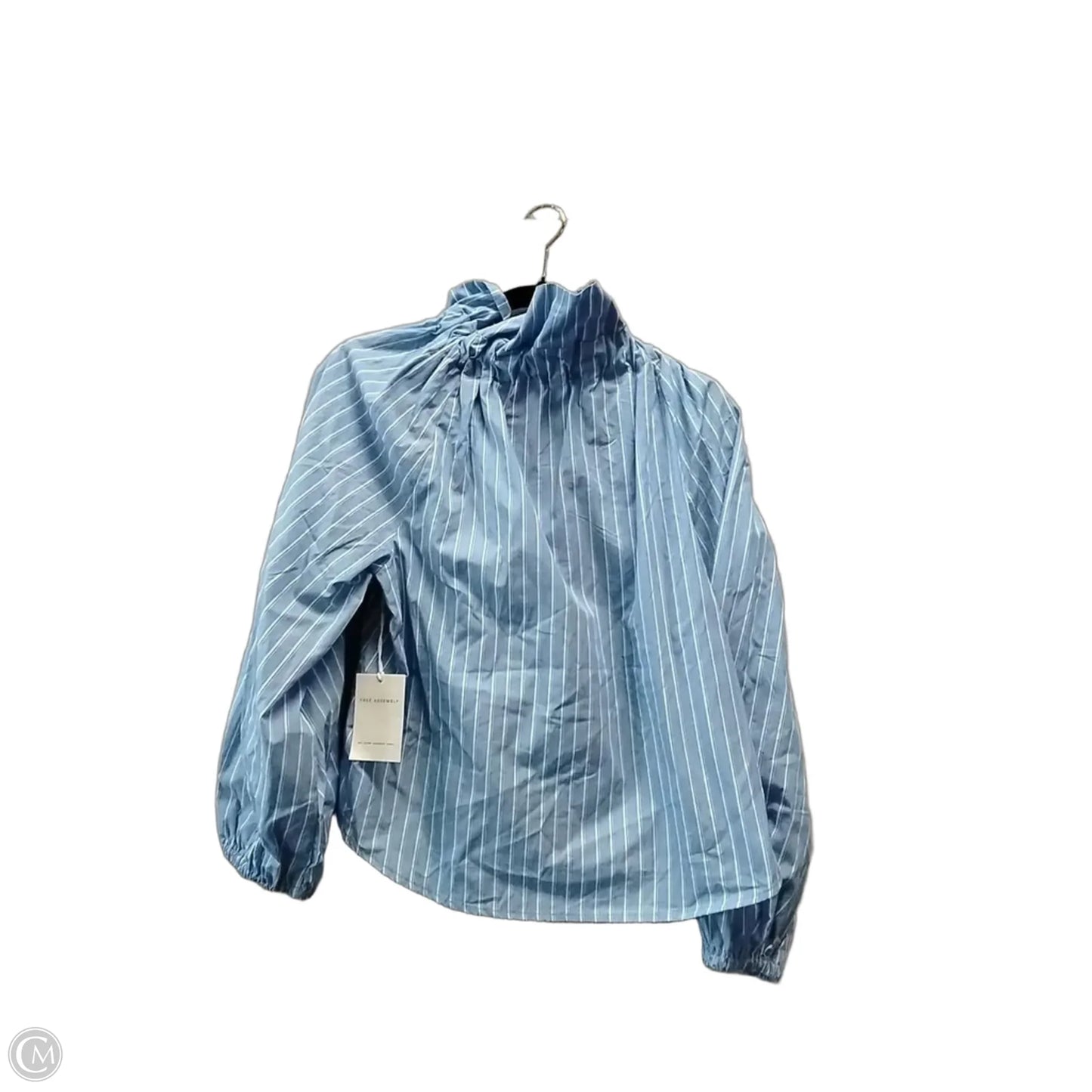 Blouse Long Sleeve By Free Assembly In Striped Pattern, Size: S