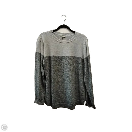 Sweatshirt Crewneck By Style And Company In Grey, Size: L