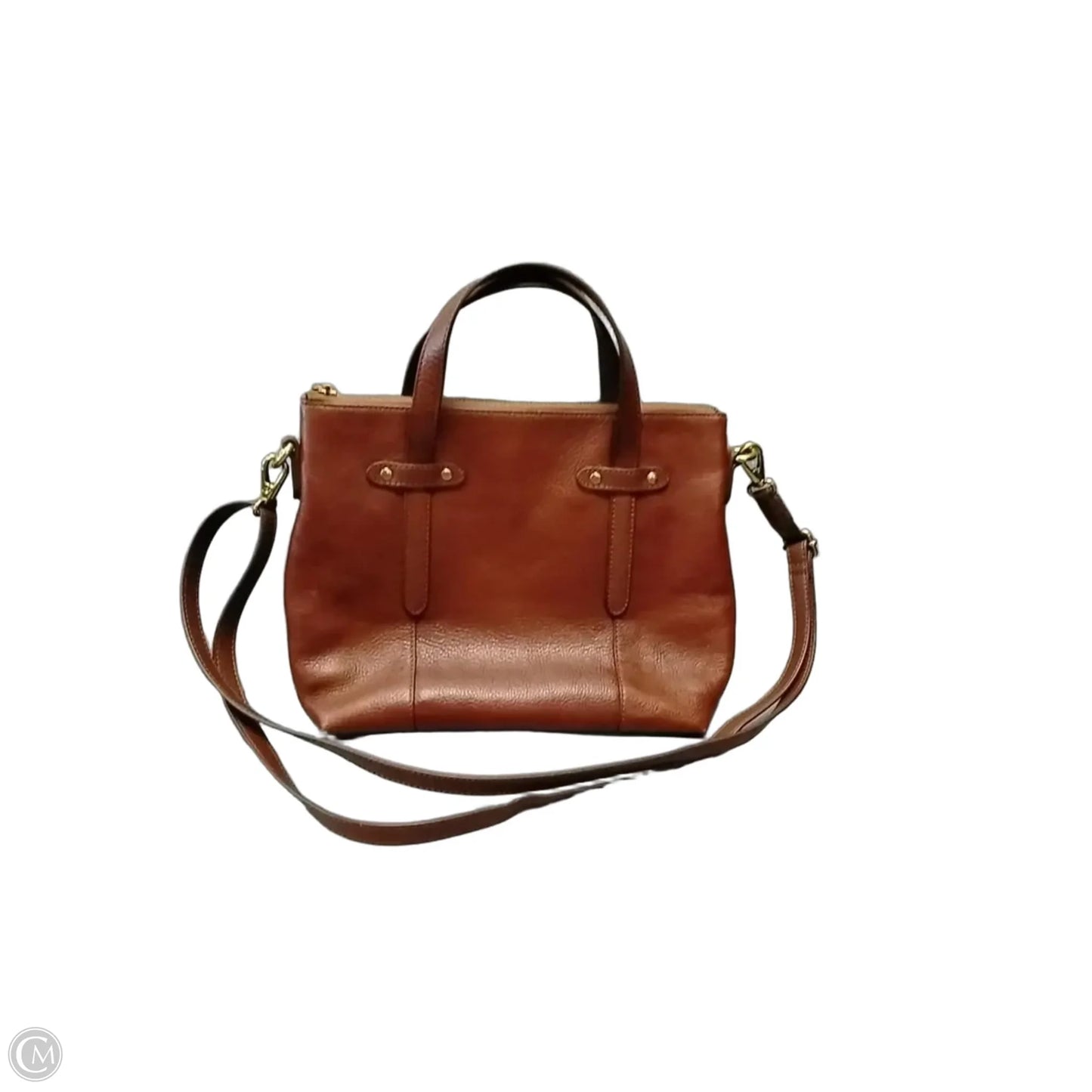 Crossbody Leather By Fossil, Size: Medium