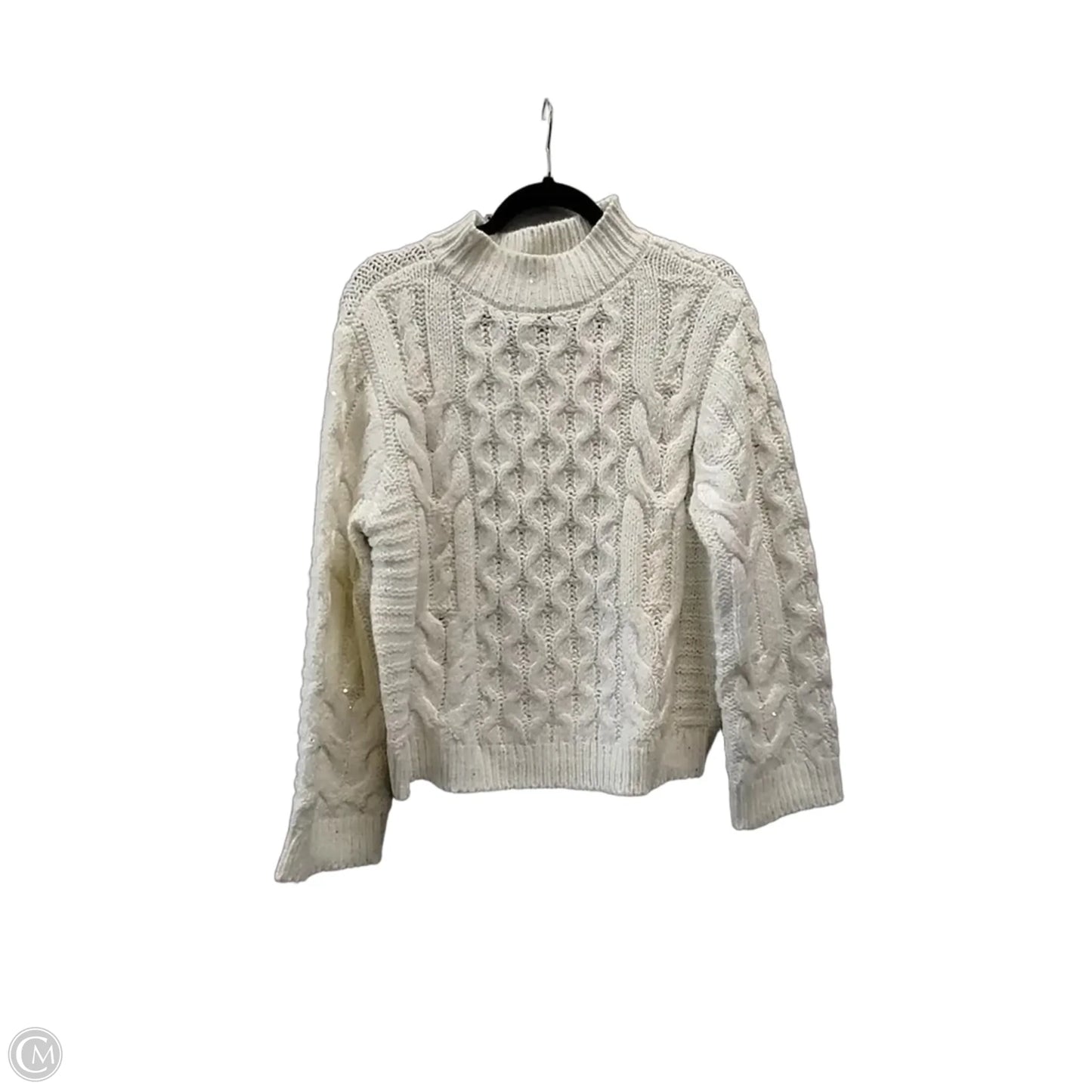 Sweater By St Johns Bay In Silver & White, Size: Mp