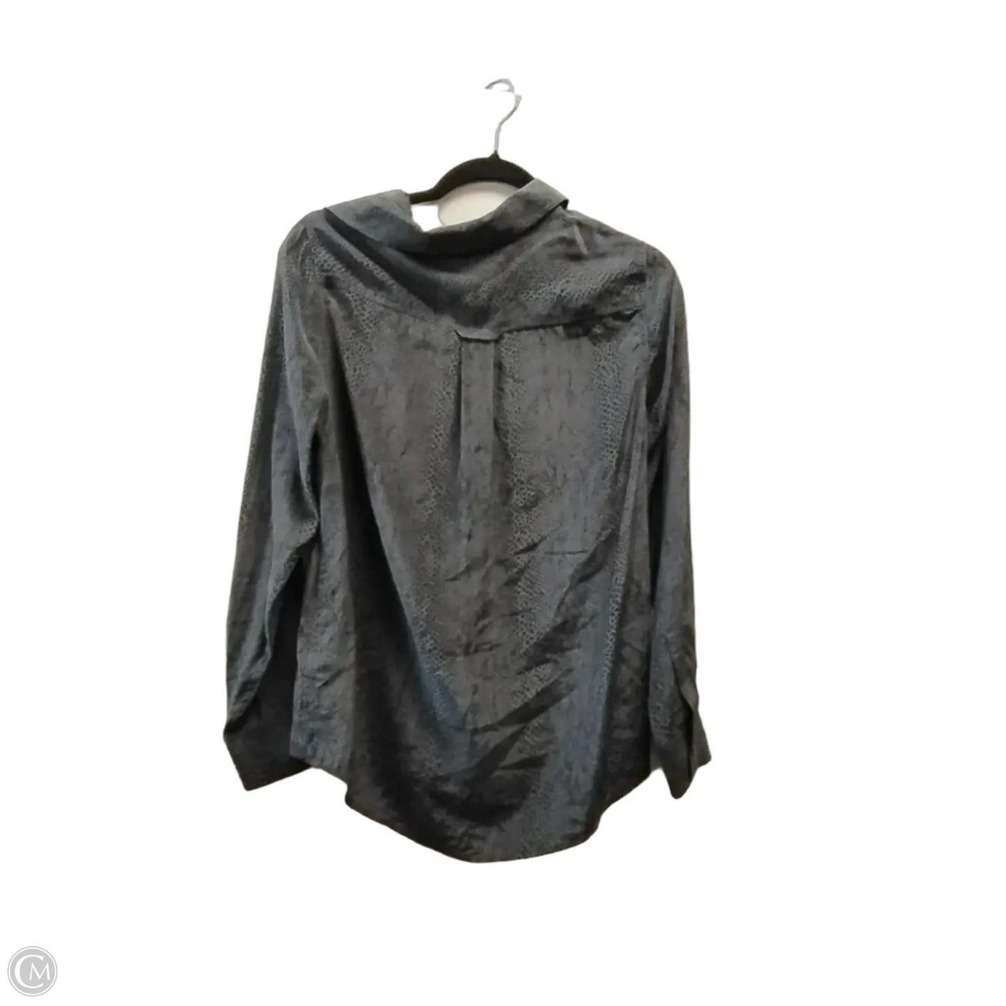 Blouse Long Sleeve By Rails In Grey, Size: M