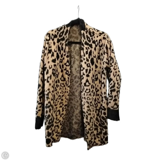 Sweater Cardigan By 1.state In Leopard Print, Size: M