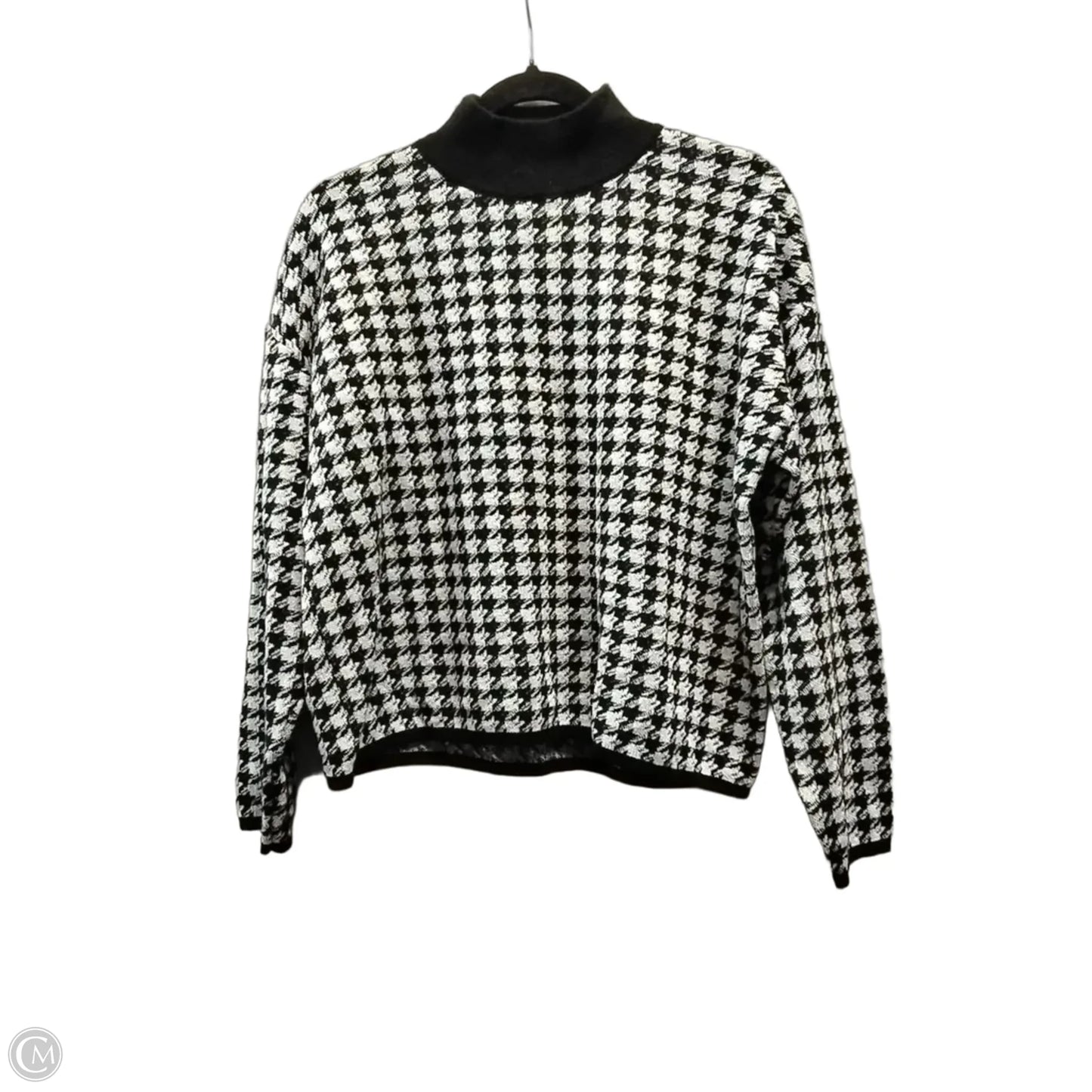 Sweater By Express In Black & White, Size: S