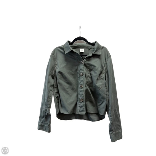 Jacket Shirt By Cabi In Green, Size: M