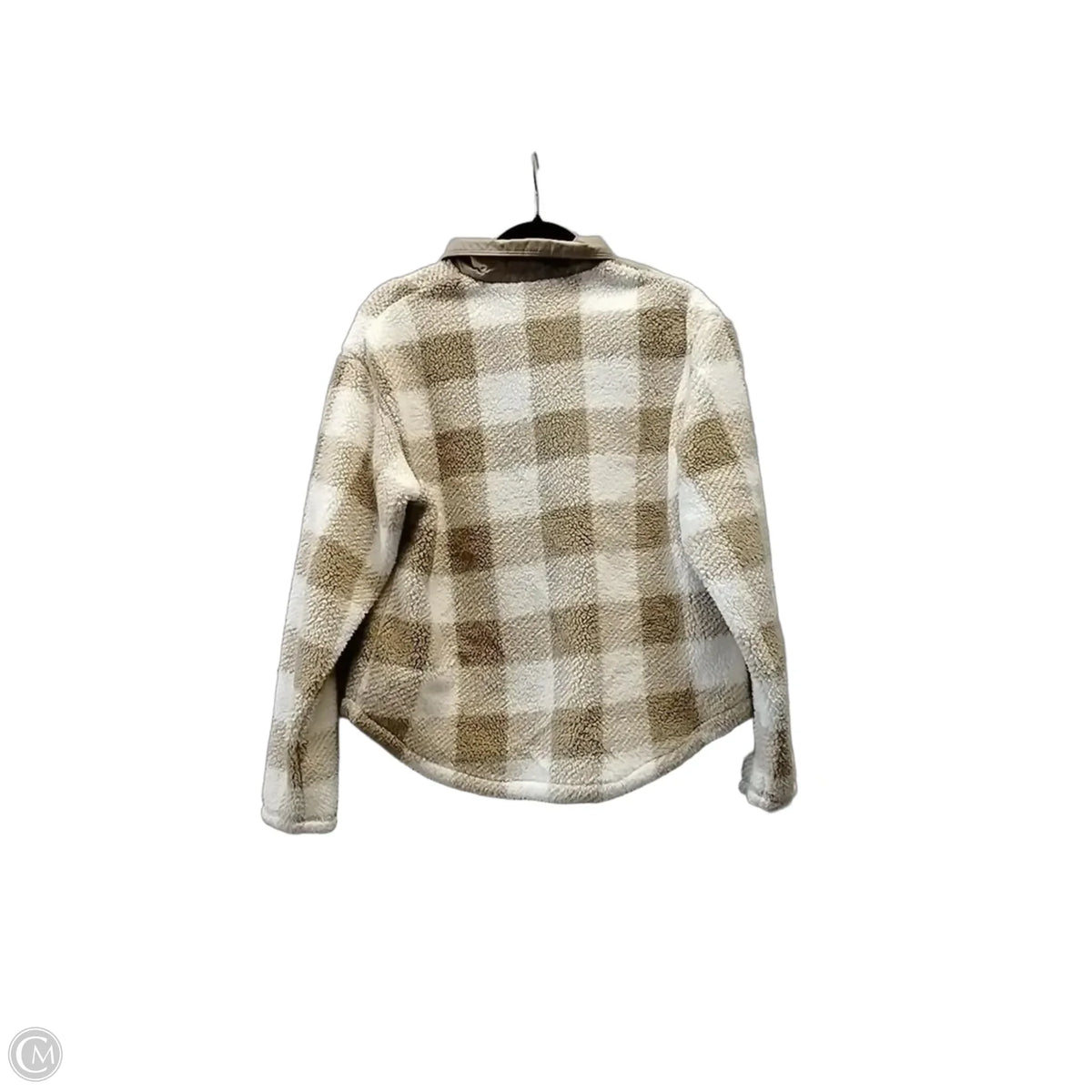 Jacket Shirt By Columbia In Tan & White, Size: M