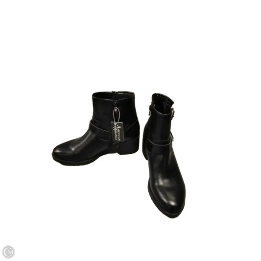 Boots Ankle Flats By Clothes Mentor In Black, Size: 8