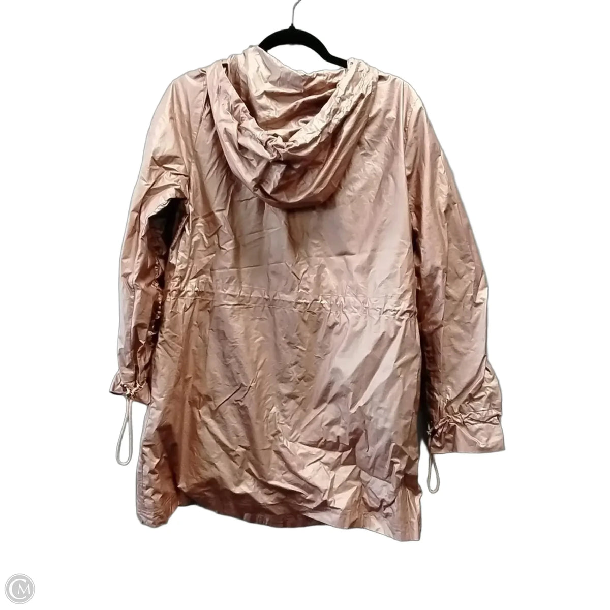 Coat Raincoat By Soft Surroundings In Pink, Size: M