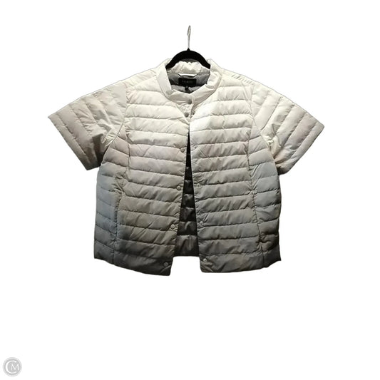 Coat Puffer & Quilted By Talbots In Grey & White, Size: Xl