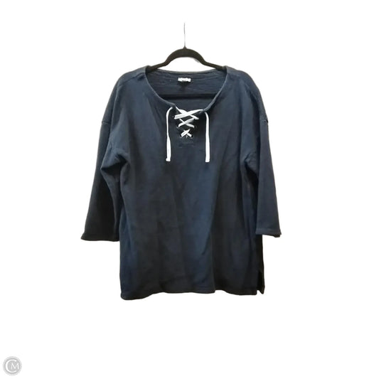 Sweatshirt Crewneck By Talbots In Navy, Size: Xl