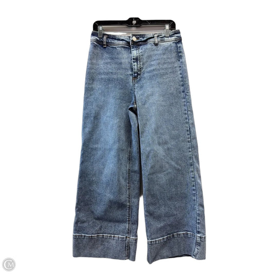 Jeans Wide Leg By Oat In Blue, Size: 8