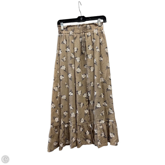 Skirt Maxi By Bibi In Green & White, Size: 6