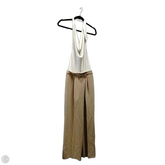 Jumpsuit By Astr In Tan & White, Size: Xs