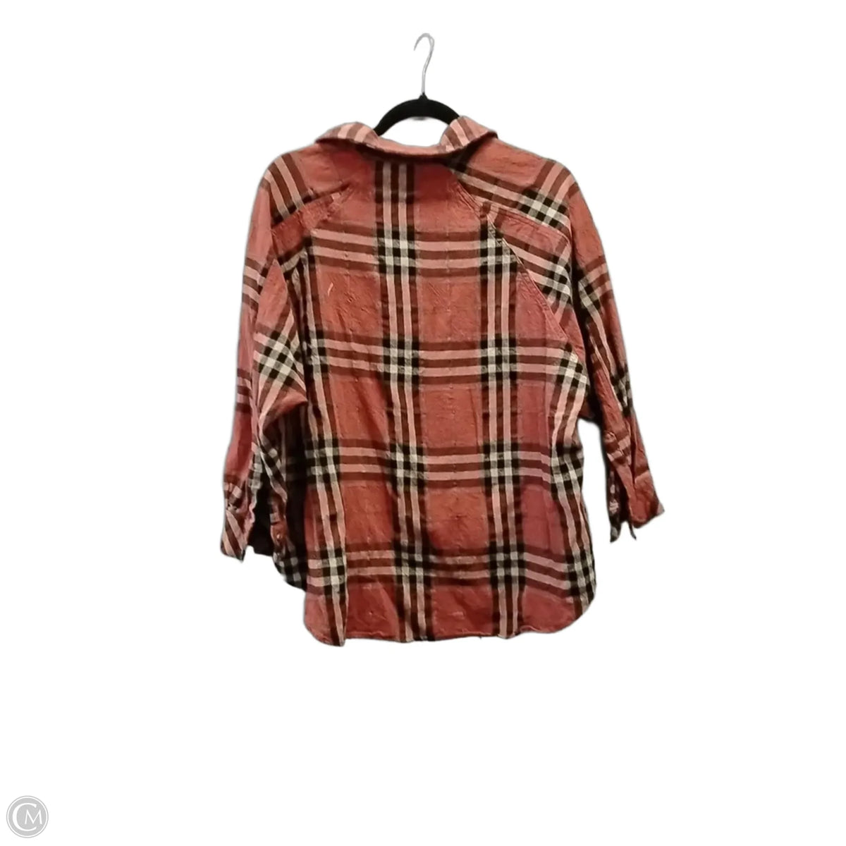 Top Long Sleeve By Flawless In Plaid Pattern, Size: S