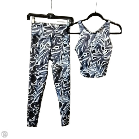 Athletic Pants 2pc By Sage In Blue & White, Size: Xs