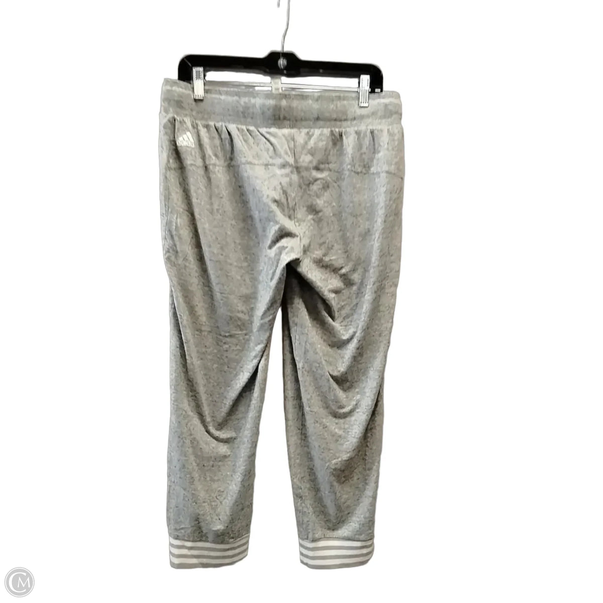 Athletic Pants By Adidas In Grey, Size: L