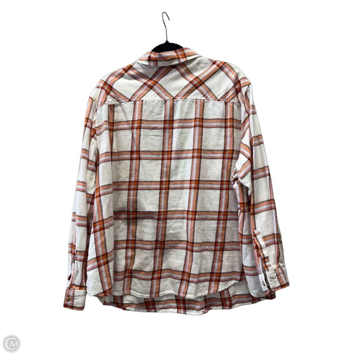 Top Long Sleeve By Ana In Plaid Pattern, Size: 2x