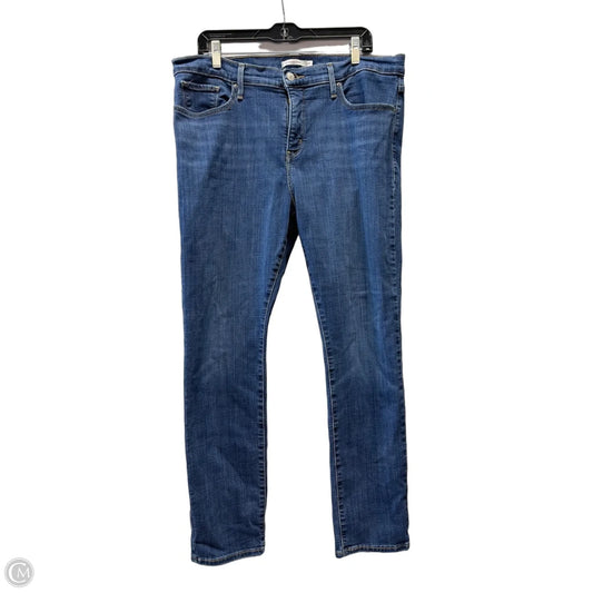 Jeans Straight By Levis In Blue, Size: 18