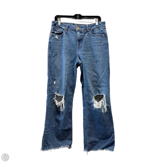 Jeans Wide Leg By Express In Blue, Size: 6