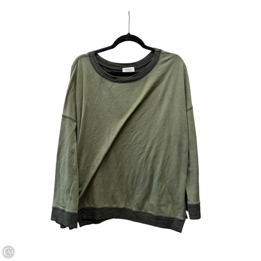 Sweatshirt Crewneck By Clothes Mentor In Green, Size: L
