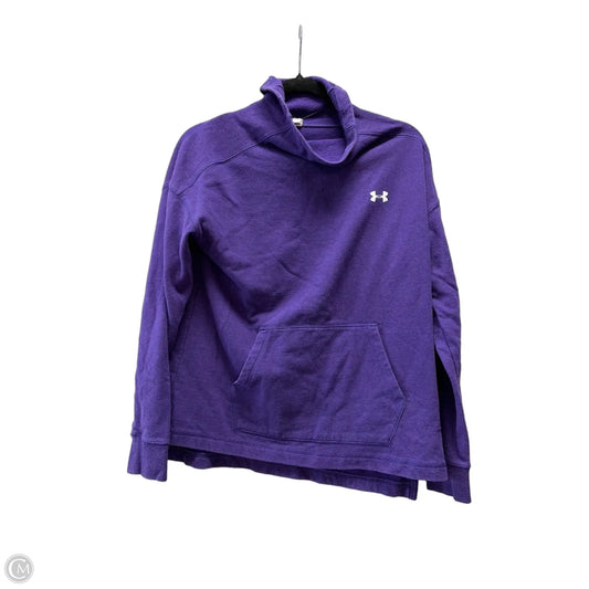 Athletic Sweatshirt Collar By Under Armour In Purple, Size: S