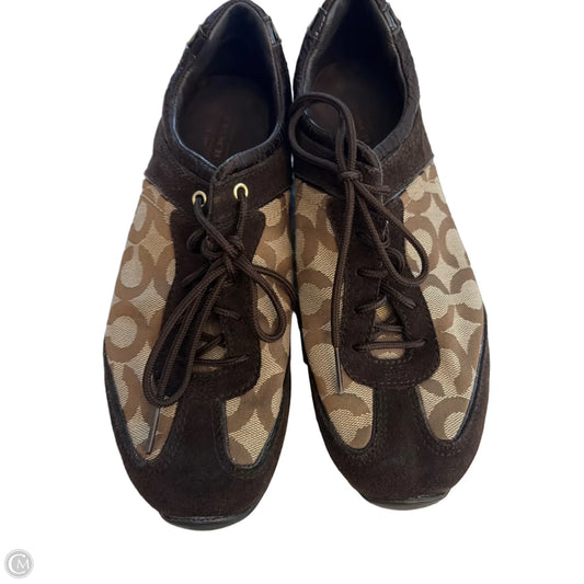 Shoes Designer By Coach In Brown, Size: 7.5
