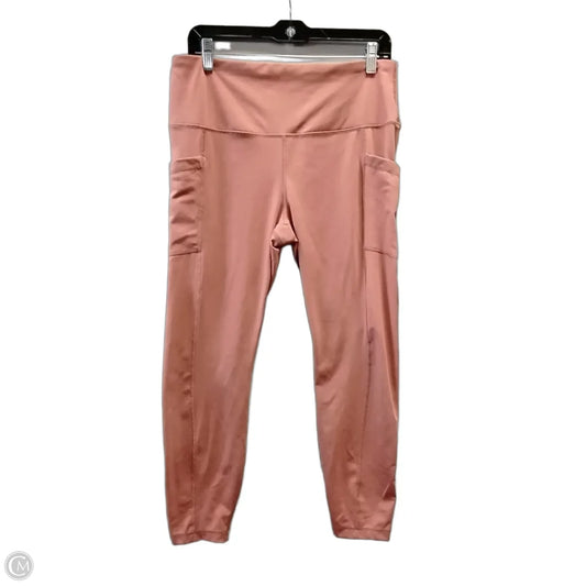 Athletic Leggings By 90 Degrees By Reflex In Peach, Size: Xl