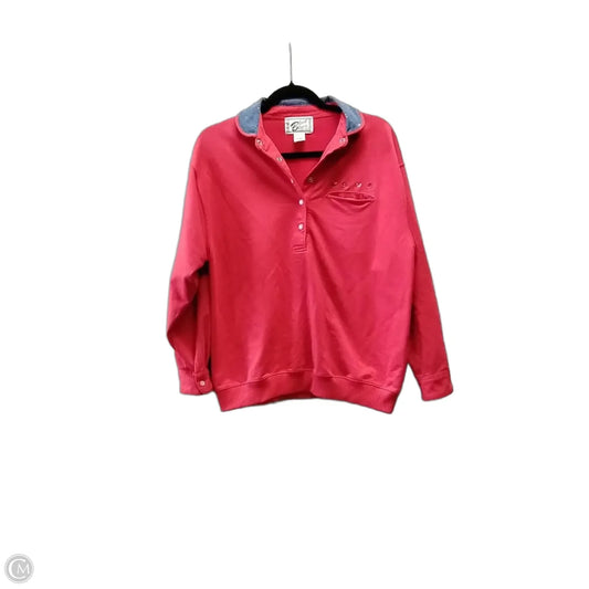 Sweatshirt Collar By Clothes Mentor In Red, Size: L