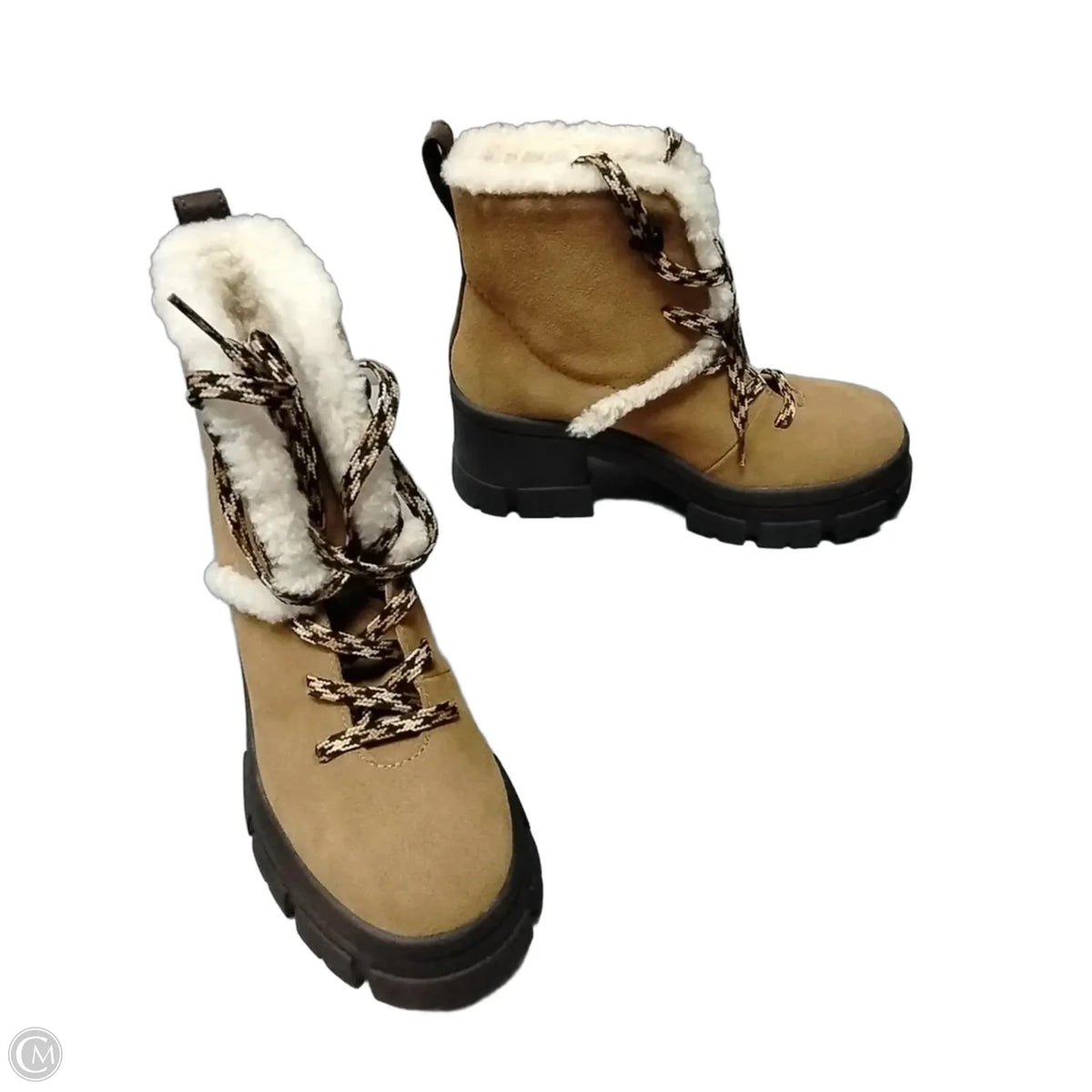 Boots Designer By Ugg In Brown, Size: 8.5