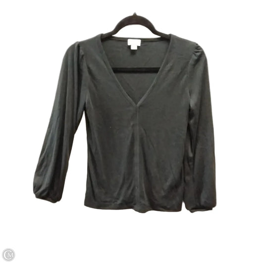 Top Long Sleeve By J. Crew In Black, Size: Xs