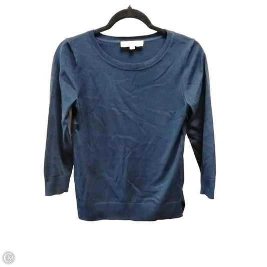 Top Long Sleeve By Loft In Navy, Size: Xs