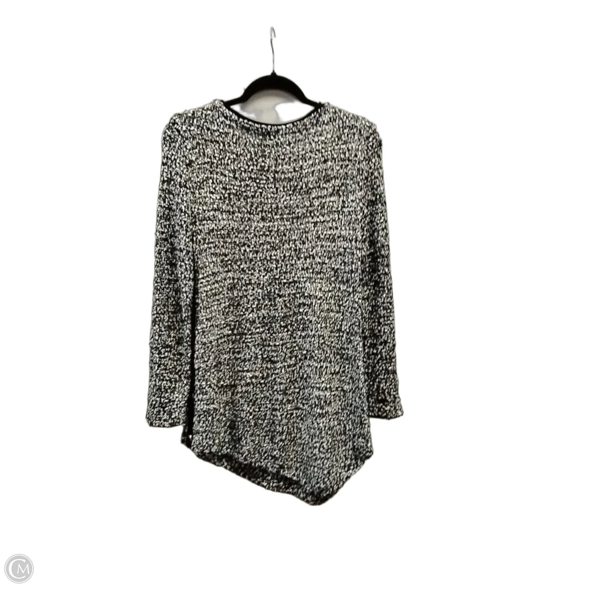 Sweater By Chicos In Black & White, Size: S