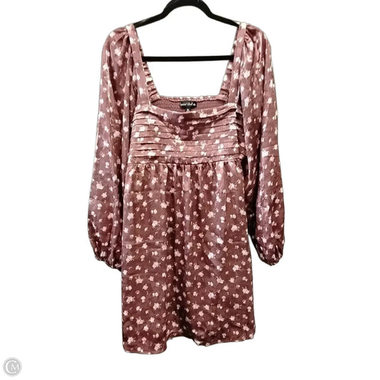 Dress Casual Short By Crystal Doll In Floral Print, Size: 14