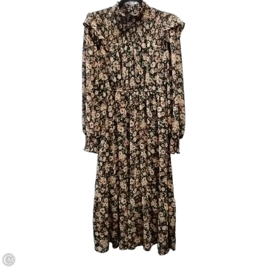 Dress Casual Midi By By The River In Floral Print, Size: 16