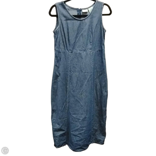 Dress Casual Maxi By St Johns Bay In Blue Denim, Size: 8tall