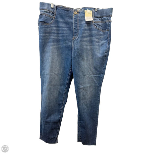 Jeans Straight By Terra & Sky In Blue, Size: 20