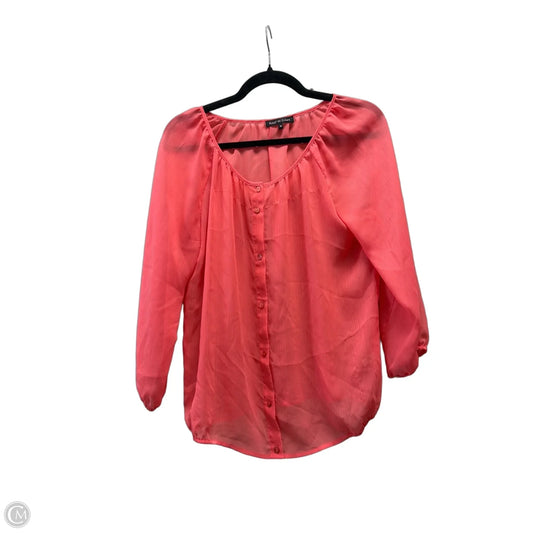 Blouse Long Sleeve By Violet And Claire In Coral, Size: M