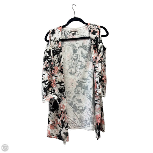 Sweater By Christopher And Banks In Floral Print, Size: L