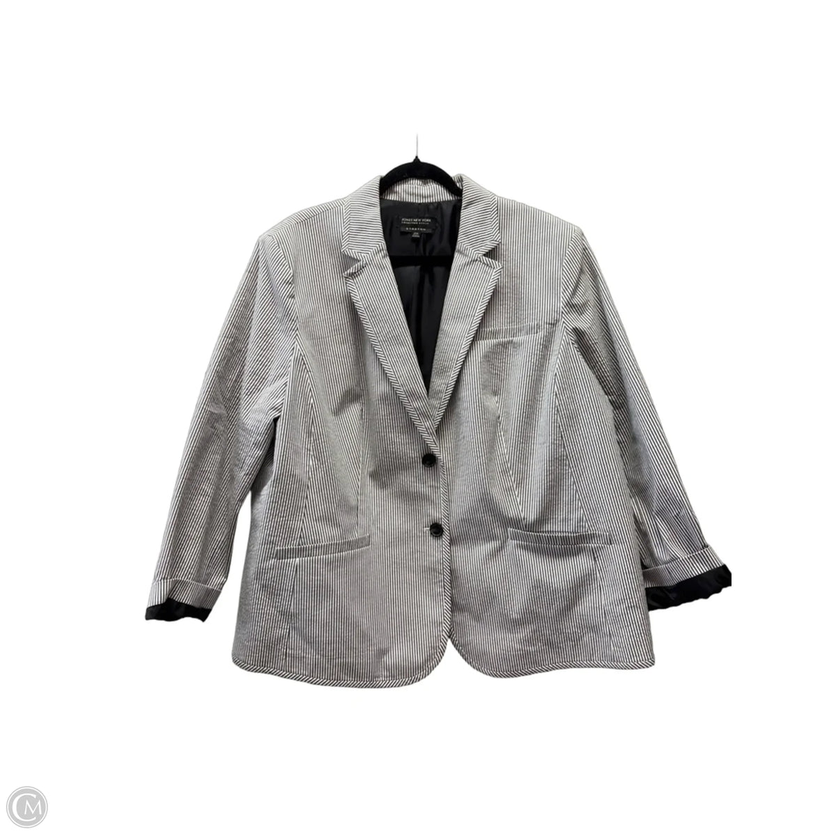 Blazer By Jones And Co In Striped Pattern, Size: 3x