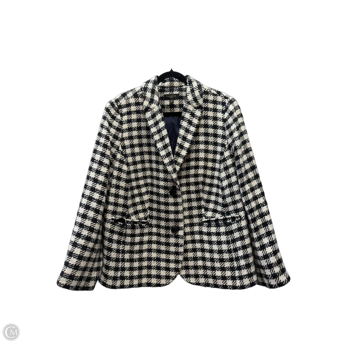 Coat Other By Talbots In Black & White, Size: 18