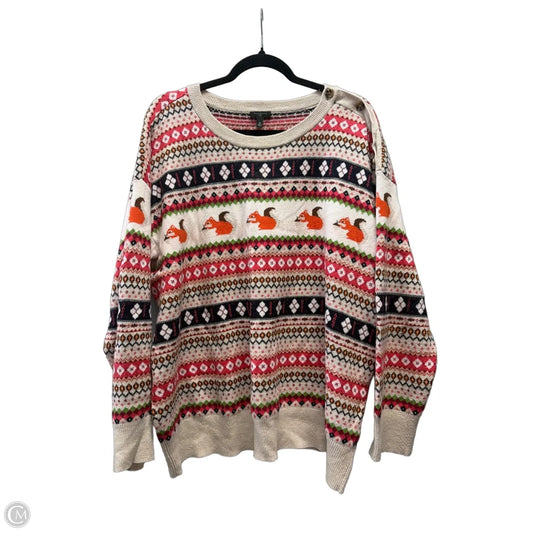 Sweater By Talbots In Animal Print, Size: 2x