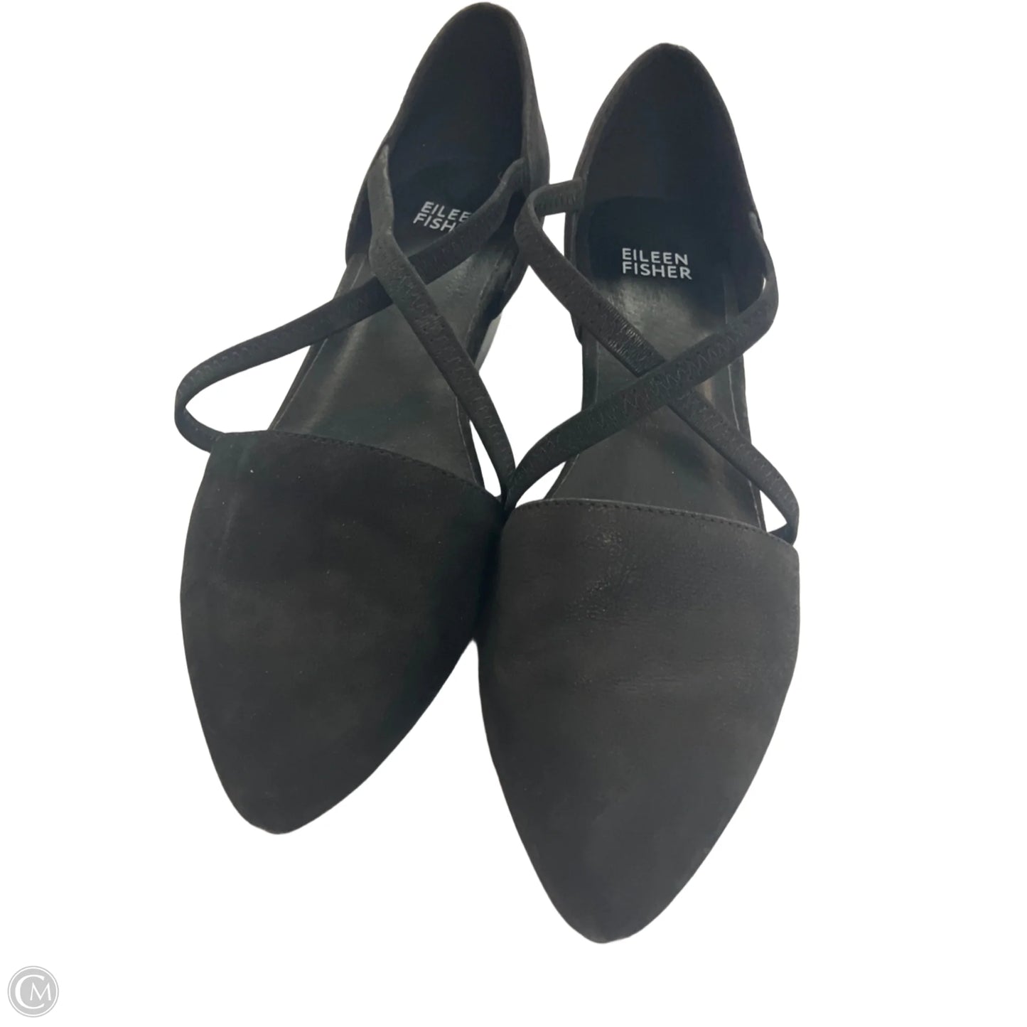 Shoes Heels Wedge By Eileen Fisher In Black, Size: 7.5