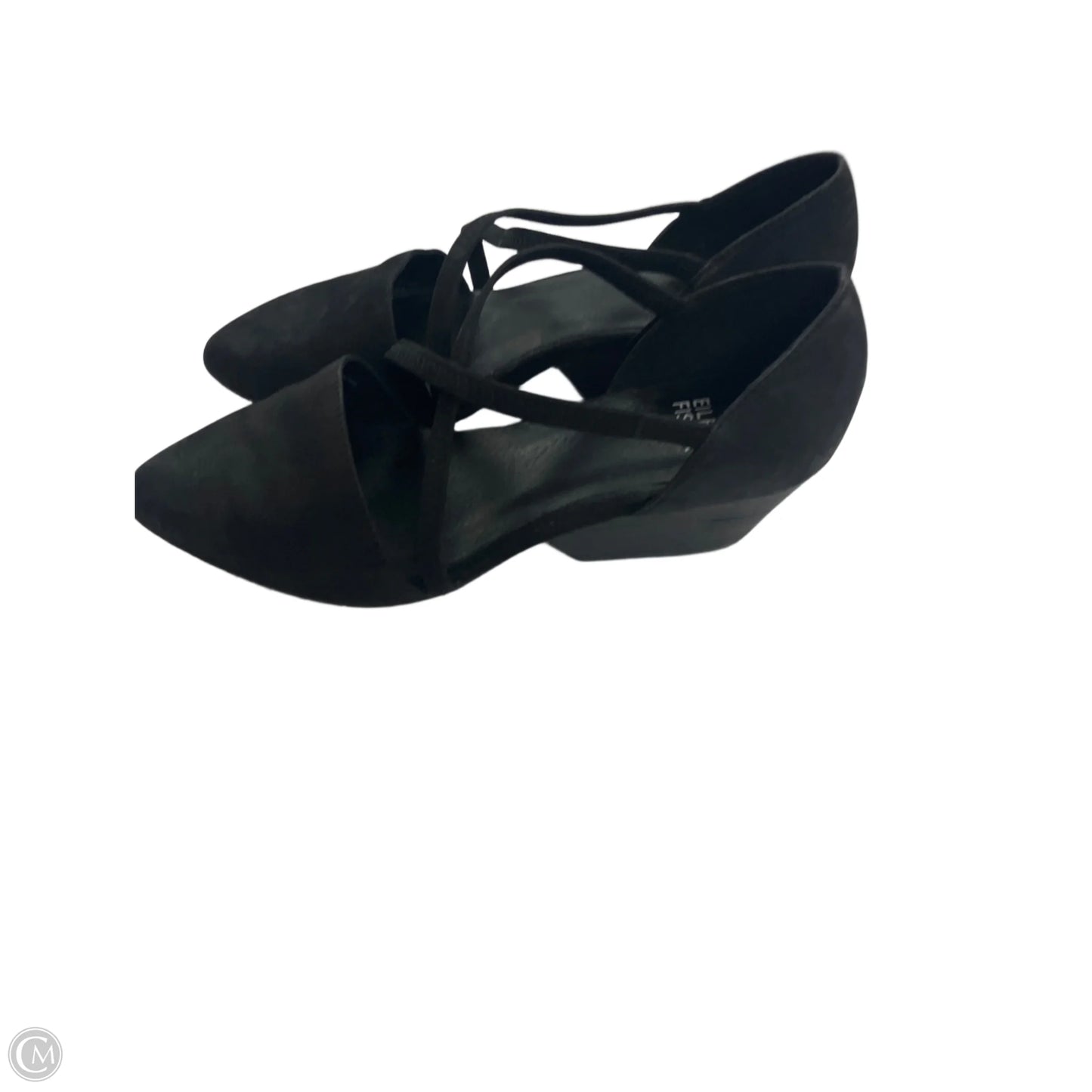 Shoes Heels Wedge By Eileen Fisher In Black, Size: 7.5